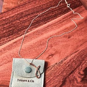 Tiffany & Co. Sterling Silver “J” initial necklace